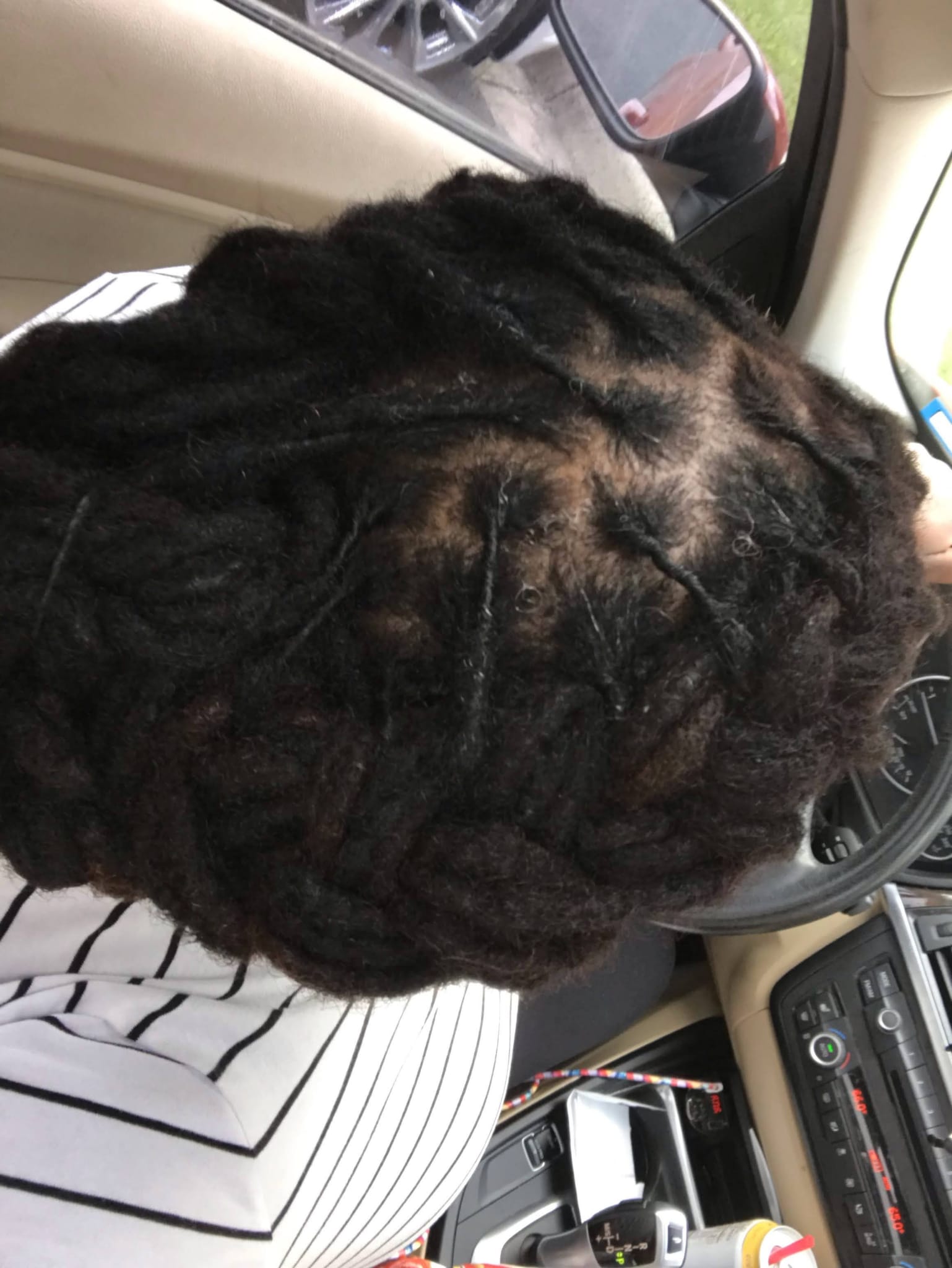 Black and brown dreadlocks hair extensions