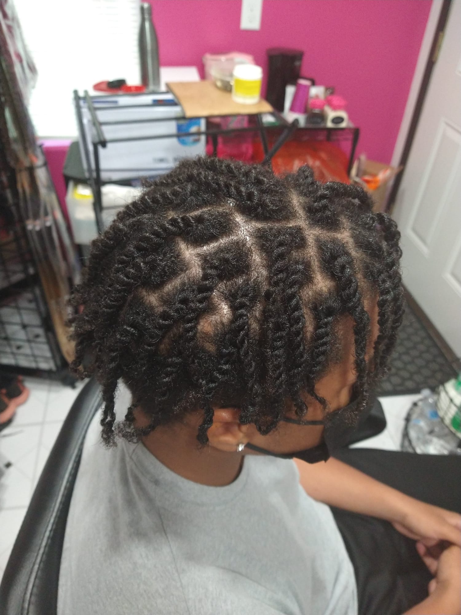 Previous dreadlocks style from the side